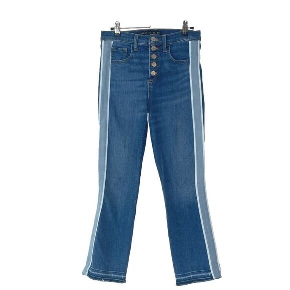 Veronica Beard Carolina Button Front Ankle Jeans 27 - Picture 2 of 11
